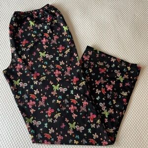 Betsy Johnson Butterfly Pajama Pant‎ Size Large